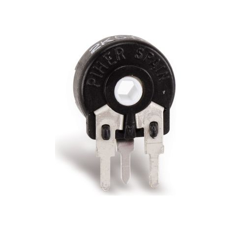 PIHER Potentiomètre PT-10, 500 Ω, vertical