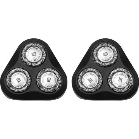 2 Têtes De Rasoir De Rechange Pour Série 1000 S1010 S1020 S1050 S1060 S1070 Lame De Coupe-Chrom (1/4)