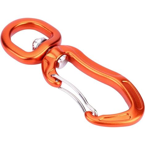 Mousqueton en avec boucle de sécurité pour hamacs escalade camping randonnée pêche et autres sports de plein air Aluminium (1/4)