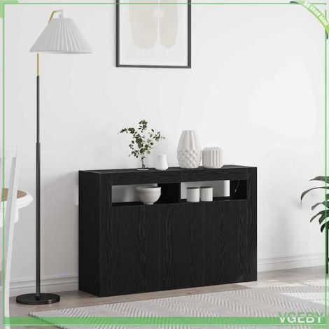 Buffet - FAF7291712449239 - Chêne noir - Bois d'ingénierie - 3 portes (1/5)