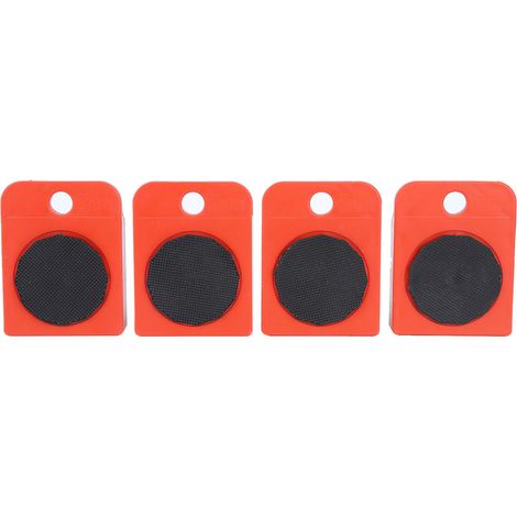 Möbelheber, leichtes Transportwerkzeug, Rollengleiter, Schwerlastausführung mit Aufreißleiste: 4 Packungen ABS-Pads, 8 um 360° drehbare Räder, maximale Traglast 150 kg/330 lb. (1/5)