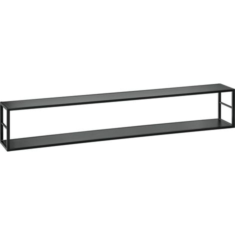 Étagère murale Switch RM 8 - Métal noir et bois MDF - 180 x 31 x 25 cm - Livraison gratuite (1/3)