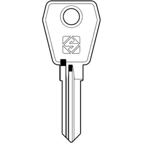 Chiave Piatta Eurolocks EU16R Silca Acciaio Nichelato 10 Pezzi