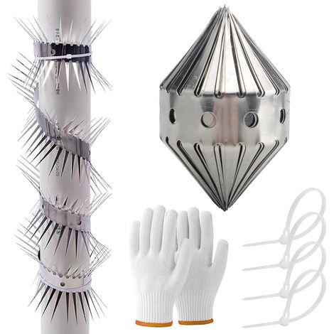 Répulsif anti-martres, 100 cm - Protection anti-martres pour gouttières - Protection contre les martres pour les gouttières - Répulsif anti-martres pour maison et raton laveur - Protection (1/5)