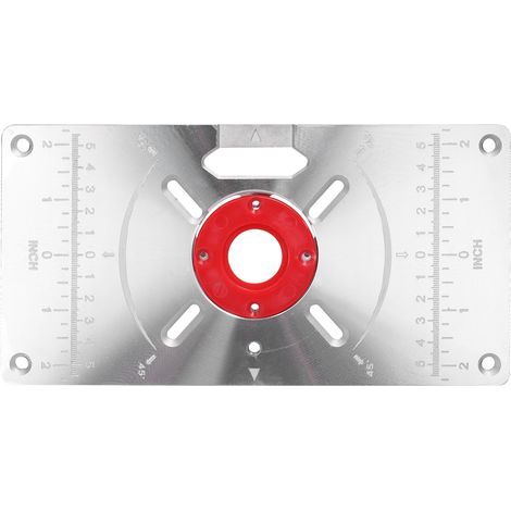 Plaque d'insertion de Table de routeur, Machine de découpage en aluminium, planche à graver avec 4 anneaux pour le travail du bois (1/5)