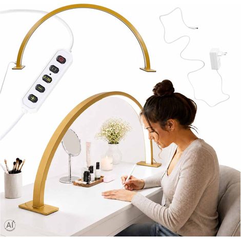LED Desk Lamp for Manicure with Shadowless Gold Arch (1/5)