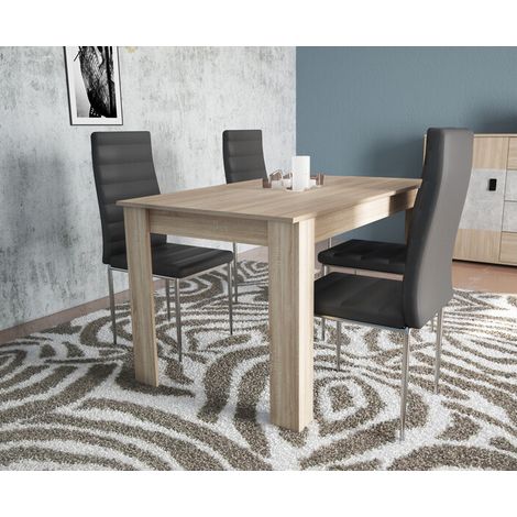 TAVOLO ALLUNGABILE CM 80X110/150XH.75 ROVERE- 1,0 pz