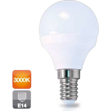 Sphärische LED Birne E14 6W warmes Licht 3000K 560 lm GSC 2002364