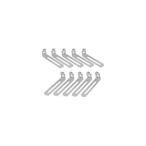 Lot de 10 Équerres de Fixation en L Métal Réglables 90° 7,25x2,4x1,5 cm pour Meubles Étagères Tables Chaises Structure Bois Support Solide (1/4)