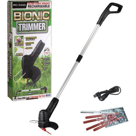 Tondeuse à gazon sans fil électrique, coupe-herbe portatif rechargeable, désherbeur manuel, nouvelle version (1/4)