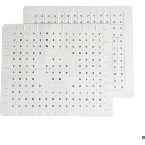 Tapis d'évier de cuisine, ensemble de deux tapis d'évier en silicone, tapis d'égouttage, matériau PVC, 31 x 26 cm, convient aux