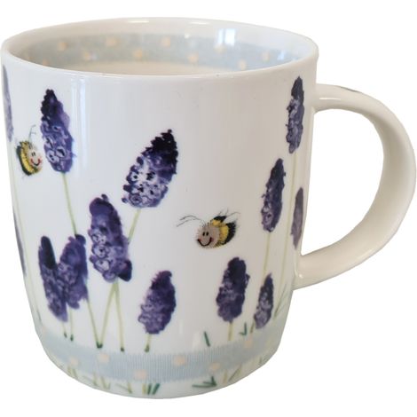 Mug en porcelaine abeilles et Lavandes par Alex Clark (1/4)