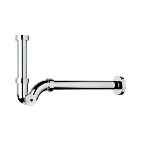 SIFONE A "S" ABS CON PARTICOLARI SIMIL-OTTONE Misura: 1"1/4 x 32