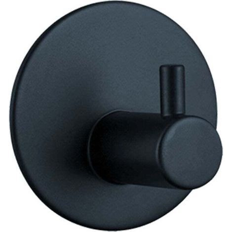 Crochet Ventouse Salle de Bain Porte Serviette Ventouse Puissant Support Accroche Torchon Cuisine Noir 4 (1/4)