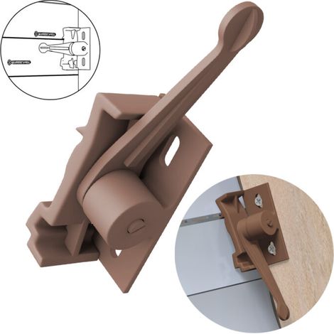 SICURA BLOCCATAPPARELLE BLOCK-TAP ABS MARRONE