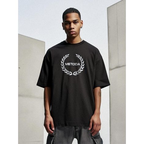 Camiseta negra Method Sport Laurel XXL de manga corta extragrande (1/5)