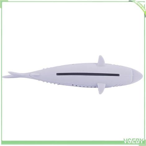 Jouet pour chat - FAFEICY - Poisson molaire silicone - Remplissable cataire - Trous d'aération - 15,5 cm (1/5)