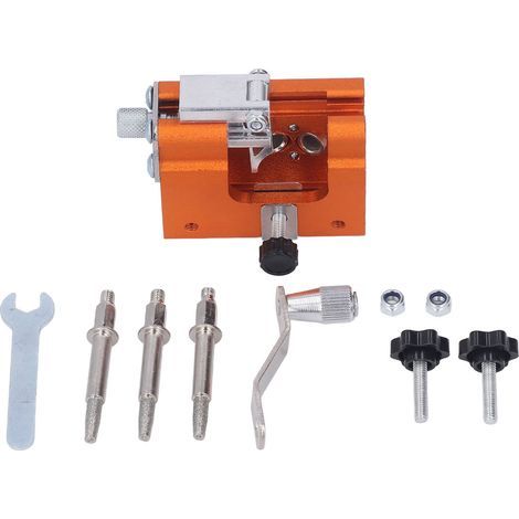 Portable hand-crank chainsaw sharpening jig, stainless steel toothed blade grinder, precision repair kit (1/5)