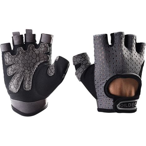 Nouveaux gants de sport outdoor Boton pour hommes et femmes, respirants et creux, taille M, rose. (1/5)
