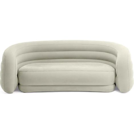 Divano Gonfiabile Arrotondato 229x109x81 cm Beige INTEX (1/3)