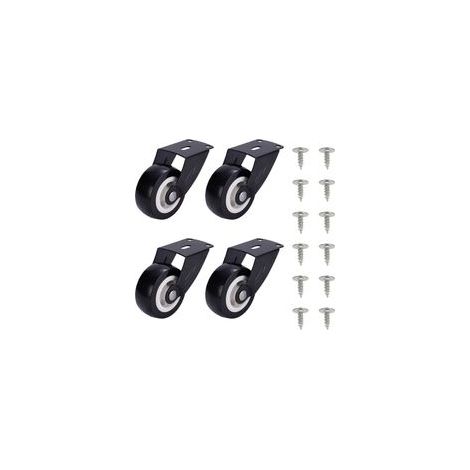 Roulettes de portail, 4 pièces roues de porte grande capacité avec vis, roue de support anti affaissement, roulette pour porte de meuble à montage (1/5)