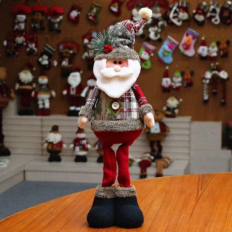 Décorations de Noël, poupées de Noël sur pied, figurines, ornements de Noël, Père Noël (1/5)