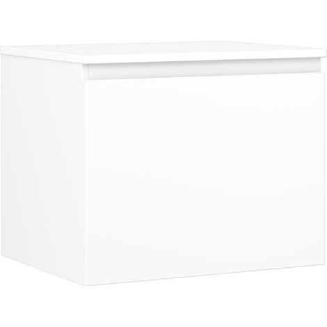 Mexen Orio Badezimmerunterschrank 60 cm mit Arbeitsplatte, 1 Schublade, weiß matt - 91A10-06047-1-BFC01 (1/5)