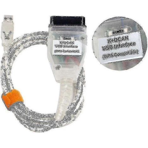 Câble de diagnostic BMW K+CAN K+DCAN avec interrupteur, blanc (DP), pour BMW (1/4)