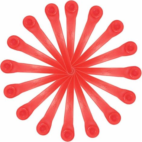 Lame di ricambio per tagliaerba Gardena: confezione da 100 lame in plastica compatibili con i modelli di tagliaerba a batteria Gardena-Crezuo.-Crezuo