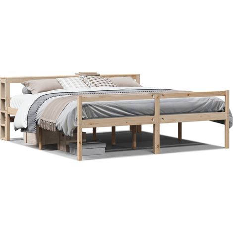 Maison Exclusive - Letto per Anziani con Testiera 200x200 cm Legno Massello Pino