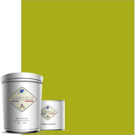 Peinture résine époxy 0,75L MAT 10m² Vert Absinthe Toxic Mickey
