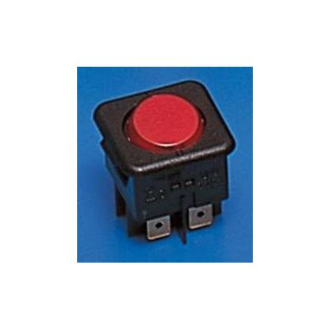 Interruptor Basculante Luminoso Rojo Cuadrado 16A/250Vac