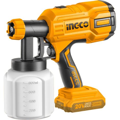Aerografo a Batteria 20V INGCO - con Misurino e Ago Pulizia Ugelli (1/8)