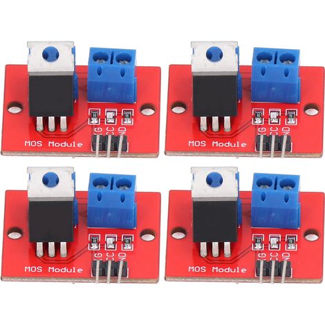 Ensemble de 4 modules de pilotage MOS pour Raspberry Pi, compatible 0‑24V, kit d'accessoires de carte de commande. (1/5)