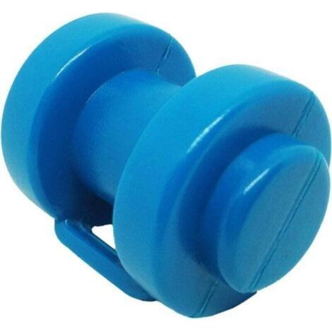 Lot de 8 Trampoline Embout de Poteau pour Les Piquets de Filet du Trampoline Ø 25 MM, Particulièrement Robustes, Résistants aux Intempéries Embouts, Filet de Sécurité Pièce de Rechange (Bleu)