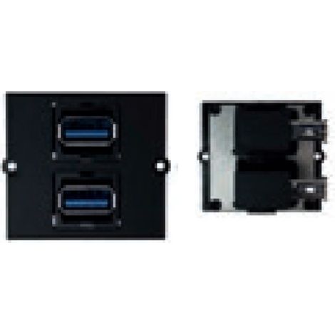 Bachmann 917.059 presa energia nera con porte USB