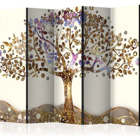 Paravento - Golden Tree II [Room Dividers] - 225x172 (1/4)