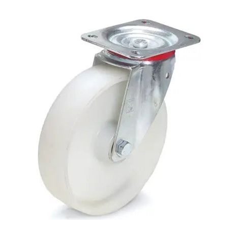[NEUWERTIG] B-Ware Fetra Lenkrolle Bockrolle Polyamid Rolle Stahlblech Rad 200x50mm Tragkraft 350kg