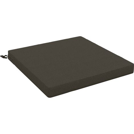 Coussin de siège 1 pièce SOEST 100 % polyester Anthracite vidaXL