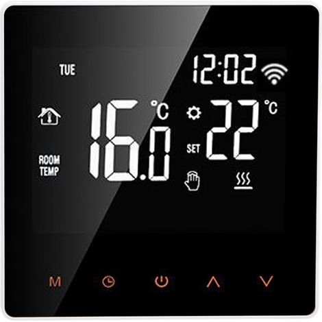 ME81H Smart WiFi LCD Thermostat Water Floor chauffage Mur Choiler électrique pour Tuya AC230Vwhite Fond Orange Bouton 3A (1/5)