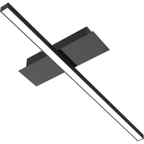 LUMICOM  SPLINT 1X Plafoniera, STRIP LED, 8.5W/m, 4000K, metallo, nero lucido, L50cm (1/2)