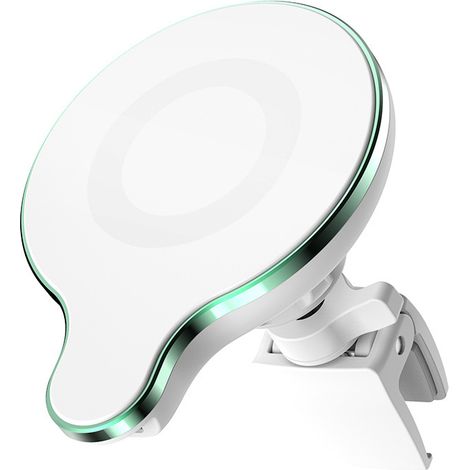 GW05 Kfz-Handyhalterung mit magnetischer Automatikbefestigung, 15-W-Schnellladefunktion, MagSafe-Wireless-Charging – Grün (1/4)