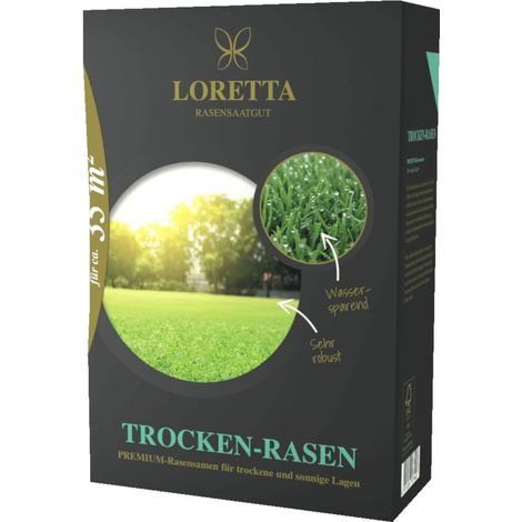 Loretta Trocken-Rasen Premium 1,1 kg Rasensamen Qualitätssamen Keimgarantie