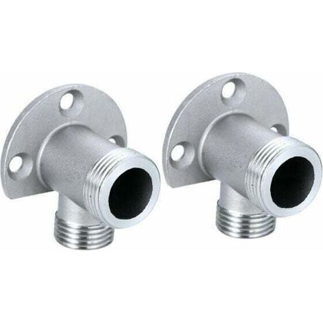 Dolaso – Kit d'installation pour robinet apparent – Raccord en cuivre chromé – Filetage 1/2 NPT x G 3/4 – Installation facile et esthétique (1/4)