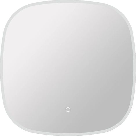 Specchio da bagno quadrato luminoso antiappannamento con pulsante touch 60 x 60 cm - ANOLIVA (1/5)
