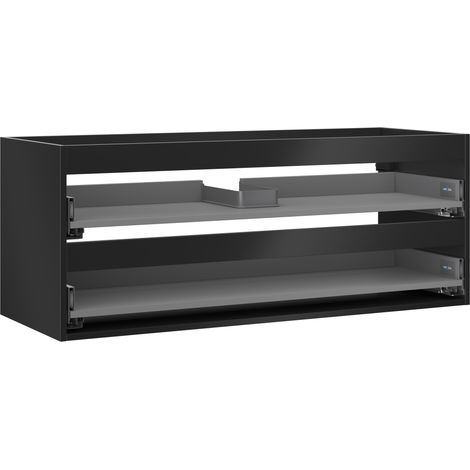 Mexen Box-A corpo dell'armadietto del lavabo 120 cm, 2 cassetti, nero opaco - 91AX0-1200-470-2-71 (1/5)
