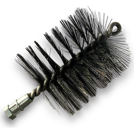 Brosse à tube PRO ACIER Ø 100 mm Raccord M12175 femelle Ame en acier torsadé Nettoyage brossage tube et canalisation Kibros 41SCA100 (1/5)