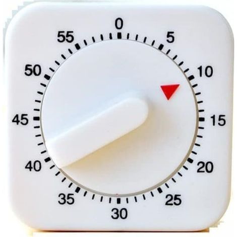 Lntyq Minuterie de Cuisine Mécanique, Minuteur de 60 Minutes avec Alarme Sonore Compte à Rebours Timer pour la Commande de Cuisson, la Mesure du Temps de Sport (1/5)