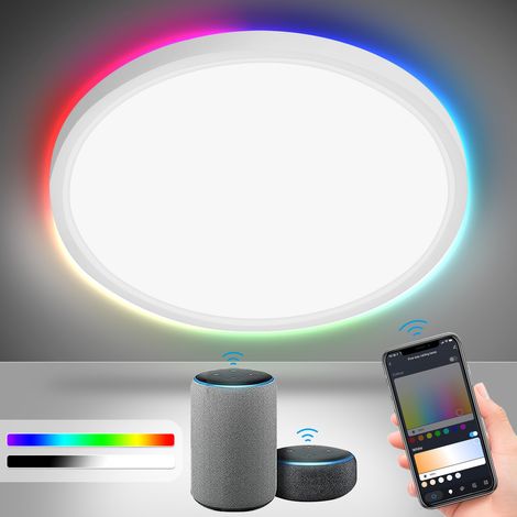 Randaco 24W LED Plafoniera Lampada da soffitto RGB dimmerabile BACKLIGHT IP44 Luce da corridoio (1/5)