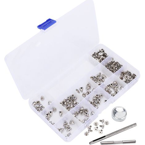 Kit de Rivets et Clous en Alliage de Zinc 7x9MM pour Bracelets en Cuir, Colliers de Chien et Accessoires DIY (1/5)